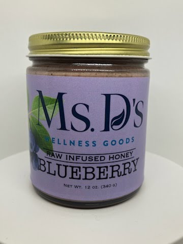 Blueberry Raw Infused Honey