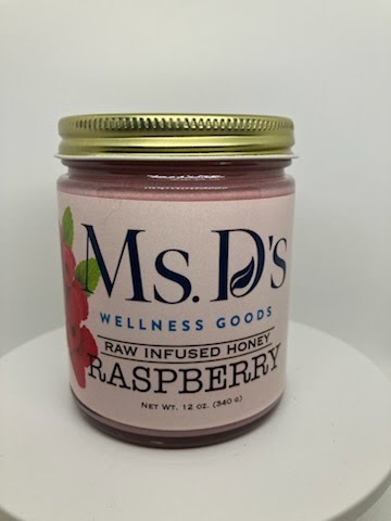 Raspberry Raw Infused Honey